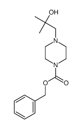 benzyl 4-(2-hydroxy-2-methylpropyl)piperazine-1-carboxylate结构式