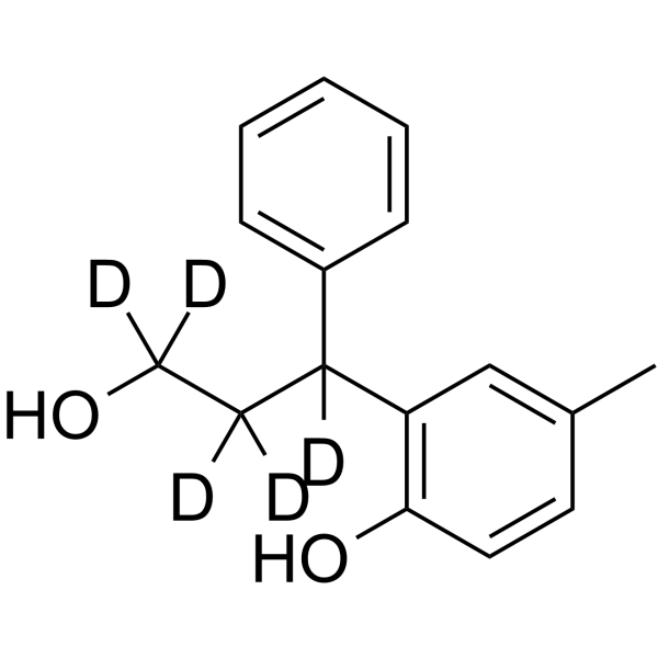 (Rac)-Tolterodine-desdiisopropylamino-ol-d5 Structure