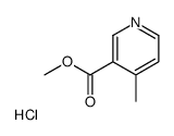 METHYL 4-METHYLNICOTINATE HYDROCHLORIDE Structure