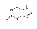 5H-Pyrazolo[4,3-d]pyrimidin-5-one,1,4,6,7-tetrahydro-4-methyl- Structure
