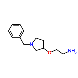 2-[(1-Benzyl-3-pyrrolidinyl)oxy]ethanamine Structure