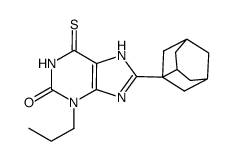 8-(3-noradamantyl)-3-propyl-6-thioxanthine Structure
