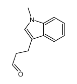 3-(1-methylindol-3-yl)propanal结构式