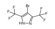 4-bromo-3,5-bis(trifluoromethyl)-1H-pyrazole Structure