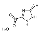3-nitro-1H-1,2,4-triazol-5-amine,hydrate结构式