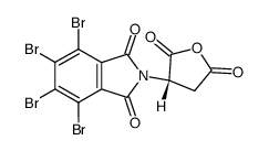 N2-tetrabromophthaloyl-L-aspartic anhydride Structure