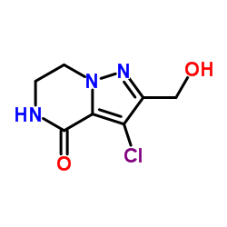 3-chloro-2-hydroxymethyl-6,7-dihydro-5H-pyrazolo[1,5-a]pyrazin-4-one Structure