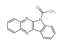 6H-Indolo[2,3-b]quinoxaline, 6-acetyl- structure
