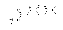 tert-butyl 2-[(4-dimethylaminophenyl)amino]acetate结构式