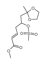 (E)-methyl 6-(2-methyl-1,3-dioxolan-2-yl)-5-((methylsulfonyl)oxy)hex-2-enoate Structure