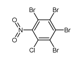 3,4,5,6-tetrabromo-2-chloronitrobenzene Structure