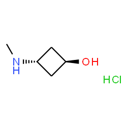 trans-3-(Methylamino)cyclobutanol hydrochloride Structure