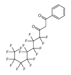 4,4,5,5,6,6,7,7,8,8,9,9,10,10,11,11,11-heptadecafluoro-1-phenylundecane-1,3-dione结构式