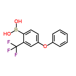 4-Phenoxy-2-(trifluoromethyl)phenylboronic acid Structure