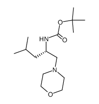 (S)-tert-butyl 4-methyl-1-morpholinopentan-2-ylcarbamate Structure