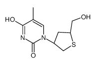 1-[(3R,5R)-5-(hydroxymethyl)thiolan-3-yl]-5-methylpyrimidine-2,4-dione Structure