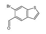 6-bromo-5-formylbenzo[b]thiophene Structure