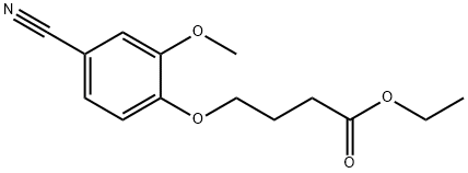 Ethyl 4-(4-cyano-2-methoxy-phenoxy)butanoate Structure