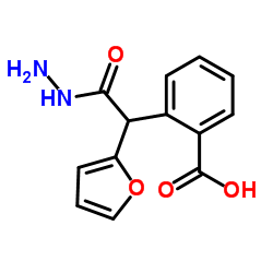 2-[1-(2-Furyl)-2-hydrazino-2-oxoethyl]benzoic acid structure