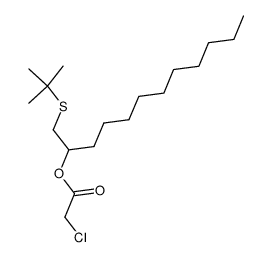 1-(tert-butylthio)dodecan-2-yl 2-chloroacetate结构式