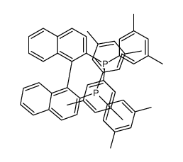 2,2'-双(二(3,5-二甲基苯基)膦)-1,1'-联萘结构式