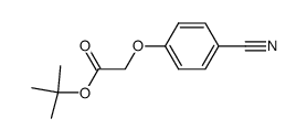 tert-butyl 2-(4-cyanophenoxy)acetate Structure