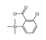 2-chloro-6-trimethylsilylbenzoyl chloride Structure