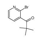 2,2-dimethyl-1-(2-bromopyridin-3-yl)propan-1-one结构式