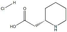 (S)-2-(Piperidin-2-yl)acetic acid hydrochloride Structure