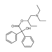 1-(diethylamino)butan-2-yl 2-hydroxy-2,2-diphenylacetate Structure