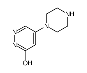 3(2H)-Pyridazinone,5-(1-piperazinyl)-(9CI) structure