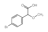 Benzeneacetic acid,4-bromo-a-methoxy- Structure