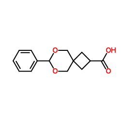 7-Phenyl-6,8-dioxaspiro[3.5]nonane-2-carboxylic acid Structure