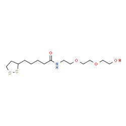 Lipoamido-PEG2-OH Structure