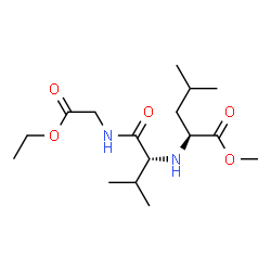 Glycine, N-[N-[1-(methoxycarbonyl)-3-methylbutyl]-D-valyl]-, ethyl ester, (S)- (9CI) Structure