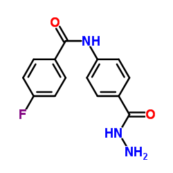 4-Fluoro-N-[4-(hydrazinocarbonyl)phenyl]benzamide结构式