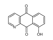 5,10-dihydro-9-hydroxybenzo(g)quinoline-5,10-dione结构式