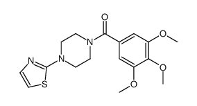 1-(2-Thiazolyl)-4-(3,4,5-trimethoxybenzoyl)piperazine Structure