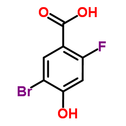 5-Bromo-2-fluoro-4-hydroxybenzoic acid结构式