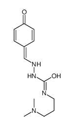1-[3-(dimethylamino)propyl]-3-[(4-oxocyclohexa-2,5-dien-1-ylidene)methylamino]urea结构式