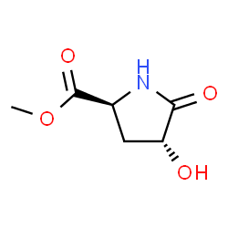 Proline, 4-hydroxy-5-oxo-, methyl ester, trans- (9CI)结构式