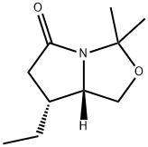 (7R,7aS)-7-ethyl-3,3-dimethyltetrahydro-3H,5H-pyrrolo[1,2-c]oxazol-5-one Structure