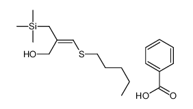 benzoic acid,3-pentylsulfanyl-2-(trimethylsilylmethyl)prop-2-en-1-ol结构式