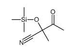 2-methyl-3-oxo-2-trimethylsilyloxybutanenitrile Structure