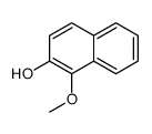 2-Hydroxy1-methoxynaphthalene Structure
