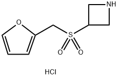 3-((furan-2-ylmethyl)sulfonyl)azetidine Structure