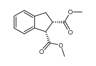 dimethyl (1S,2S)-2,3-dihydro-1H-indene-1,2-dicarboxylate结构式