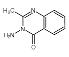 2-methyl-3-amino-4-quinazolone Structure