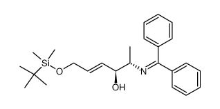 (4S,5S,2E)-5-amino-N-diphenylmethylene-1-O-tert-butyldimethylsilyl-2-hexen-1,4-diol Structure