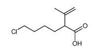 6-chloro-2-(1-methylethenyl)hexanoic acid Structure